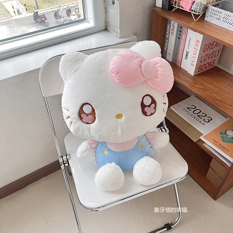 35/45cm Sanrio Sweet Hello Kitty Plush Toy Lovely Fluffy Stuffed Cartoon Anime Kawaii Hug Plushies Soft Doll For Girl Xmas Gifts