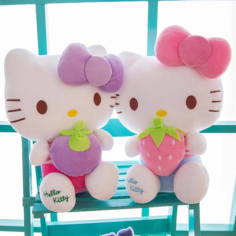 Sanrio Hello Kitty Anime Kuromi Melody Cartoon Cute Plush Stuffed Toys Soft Pillow Plushies Doll Birthday Gifts For Girl