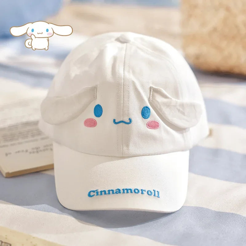 Sanrio Hello Kitty children's boys and girls baseball caps Kuromi Cinnamoroll  all-match fashion trend sunscreen sunshade caps