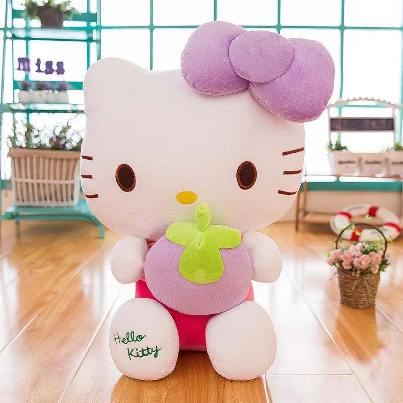 Sanrio Hello Kitty Anime Kuromi Melody Cartoon Cute Plush Stuffed Toys Soft Pillow Plushies Doll Birthday Gifts For Girl