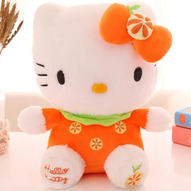 Sanrio Hello Kitty Anime Kuromi Melody Cartoon Cute Plush Stuffed Toys Soft Pillow Plushies Doll Birthday Gifts For Girl