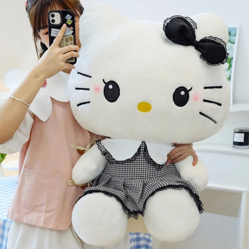 70cm Big Size Sanrio Hello Kitty Anime Plus Stuffed Doll Cartoon Anime Character Cute Throw Pillow As A Holiday Gift for Friends