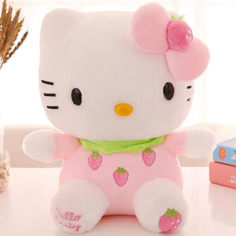 Sanrio Hello Kitty Anime Kuromi Melody Cartoon Cute Plush Stuffed Toys Soft Pillow Plushies Doll Birthday Gifts For Girl