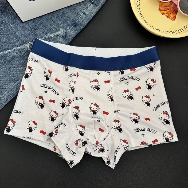 sanrio Hello Kitty couple underwear personality girl boxer cartoon cute sexy men and women suit comfortable holiday gift kawaii