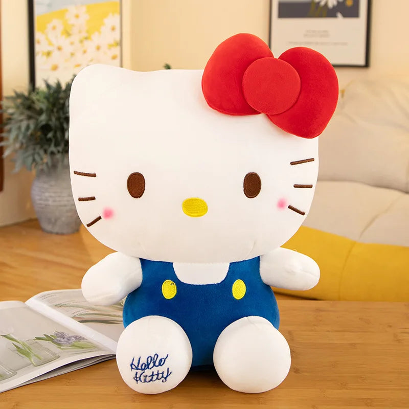 Sanrio Hello Kitty Anime Kuromi Melody Cartoon Cute Plush Stuffed Toys Soft Pillow Plushies Doll Birthday Gifts For Girl