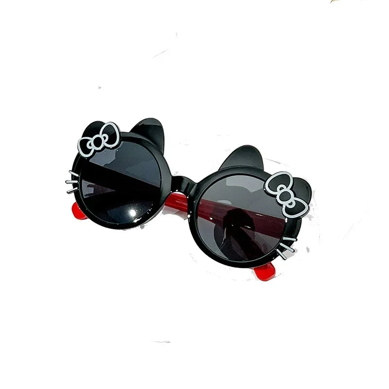 New Children's Lovely Sunglasses Baby's New Bow Fashion Sunvisor Sun Glasses Summer Girl Cat Kitty Eyewear Kids Cute Oculos