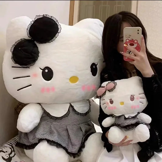 70cm Big Size Sanrio Hello Kitty Anime Plus Stuffed Doll Cartoon Anime Character Cute Throw Pillow As A Holiday Gift for Friends