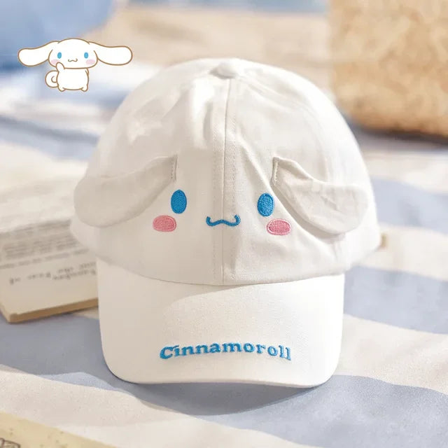 Sanrio Hello Kitty children's boys and girls baseball caps Kuromi Cinnamoroll  all-match fashion trend sunscreen sunshade caps